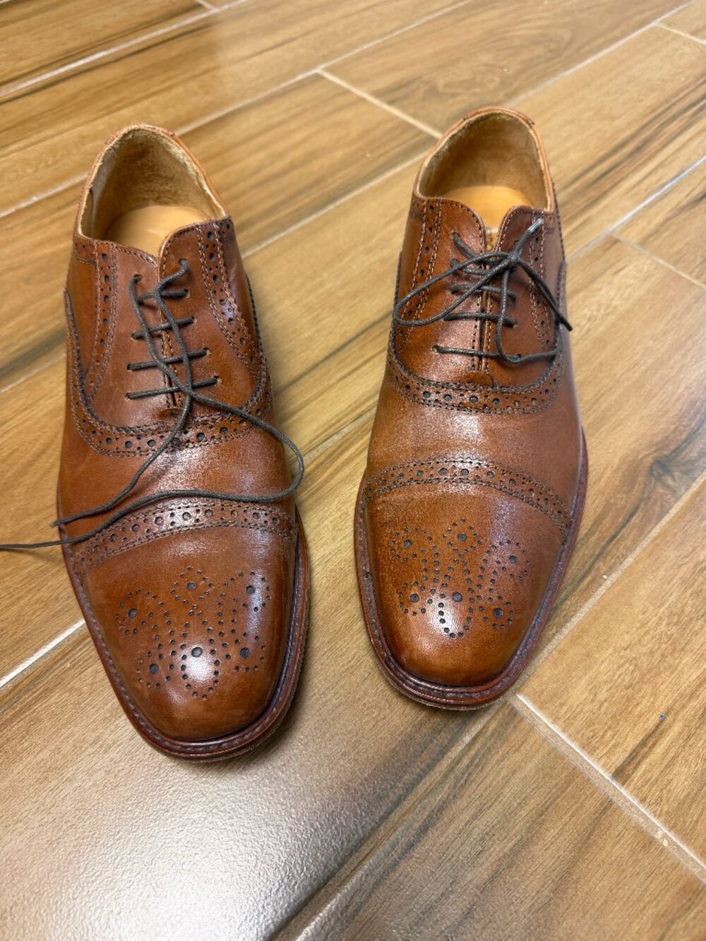 Broletto Men's Brown Oxford Shoes Size 11 In Great Shape!